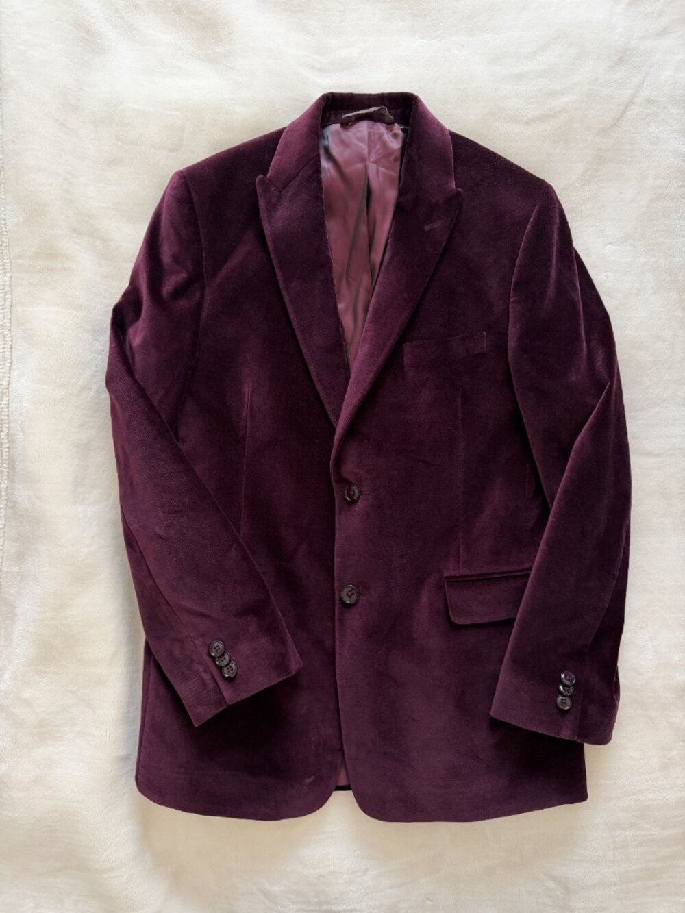 Michael Kors Boys 18R Burgundy Velvet Blazer Sport Coat Holiday Formal Jacket